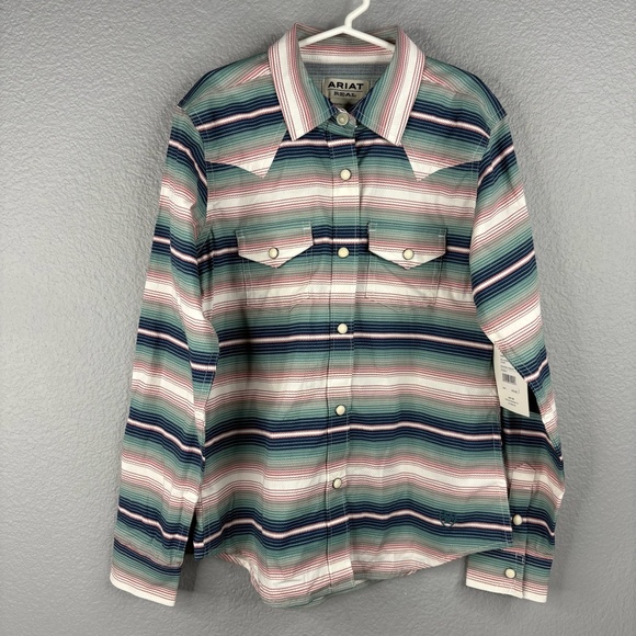 NWT Girl's Ariat Downstream Snap Front Shirt - Picture 1 of 5